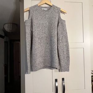 Rebecca Minkoff 65% extra fine merino wool bare shoulders sweater, size S